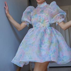 SOLD NWT Selkie Sweetcorn Royal Puff Dress Size Medium